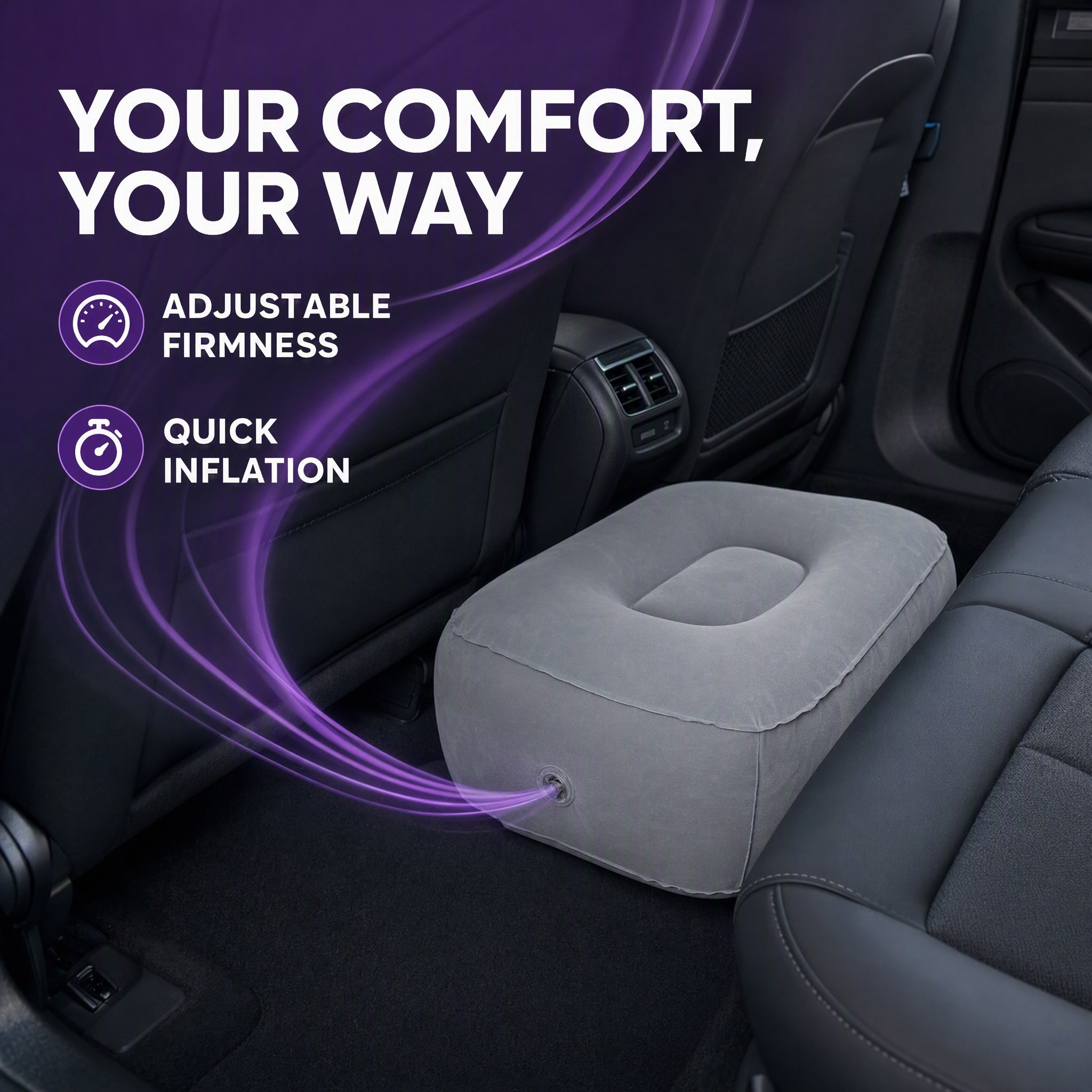 Office Footrest Cushion - 2 unidades de apoio para os