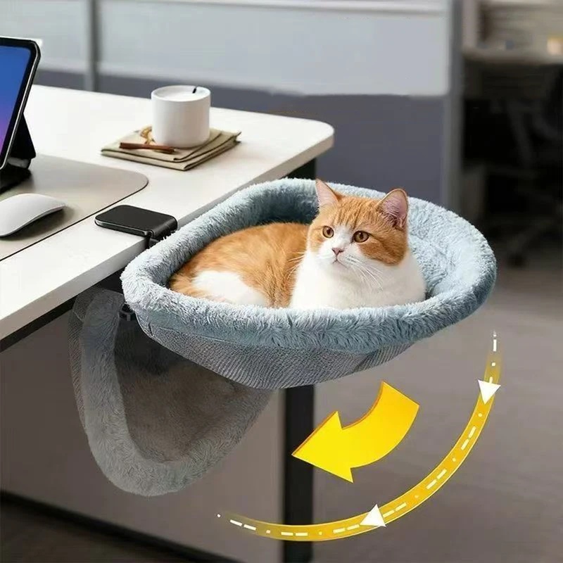 Under Desk Hammock - Rede de Descanso para Gatos Semicircular