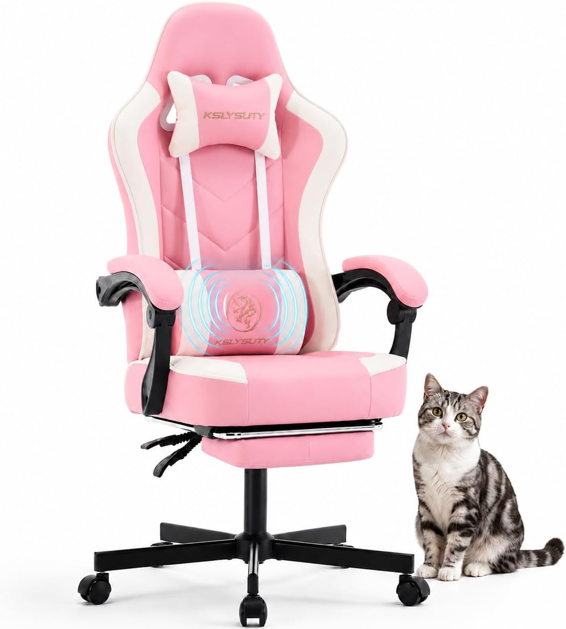 Office Footrest Cushion - Cadeira de Gaming Ergonômica com Encosto