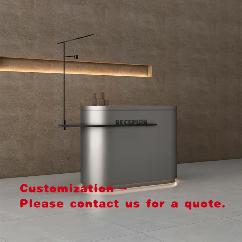 Reception Desk Counter - Recepção Minimalista Nórdica Personalizada: Balcão Moderno