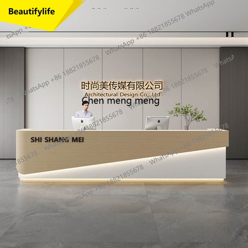 X188 Lobby de hotel simples e  - Reception Desk Counter avaliação e preço