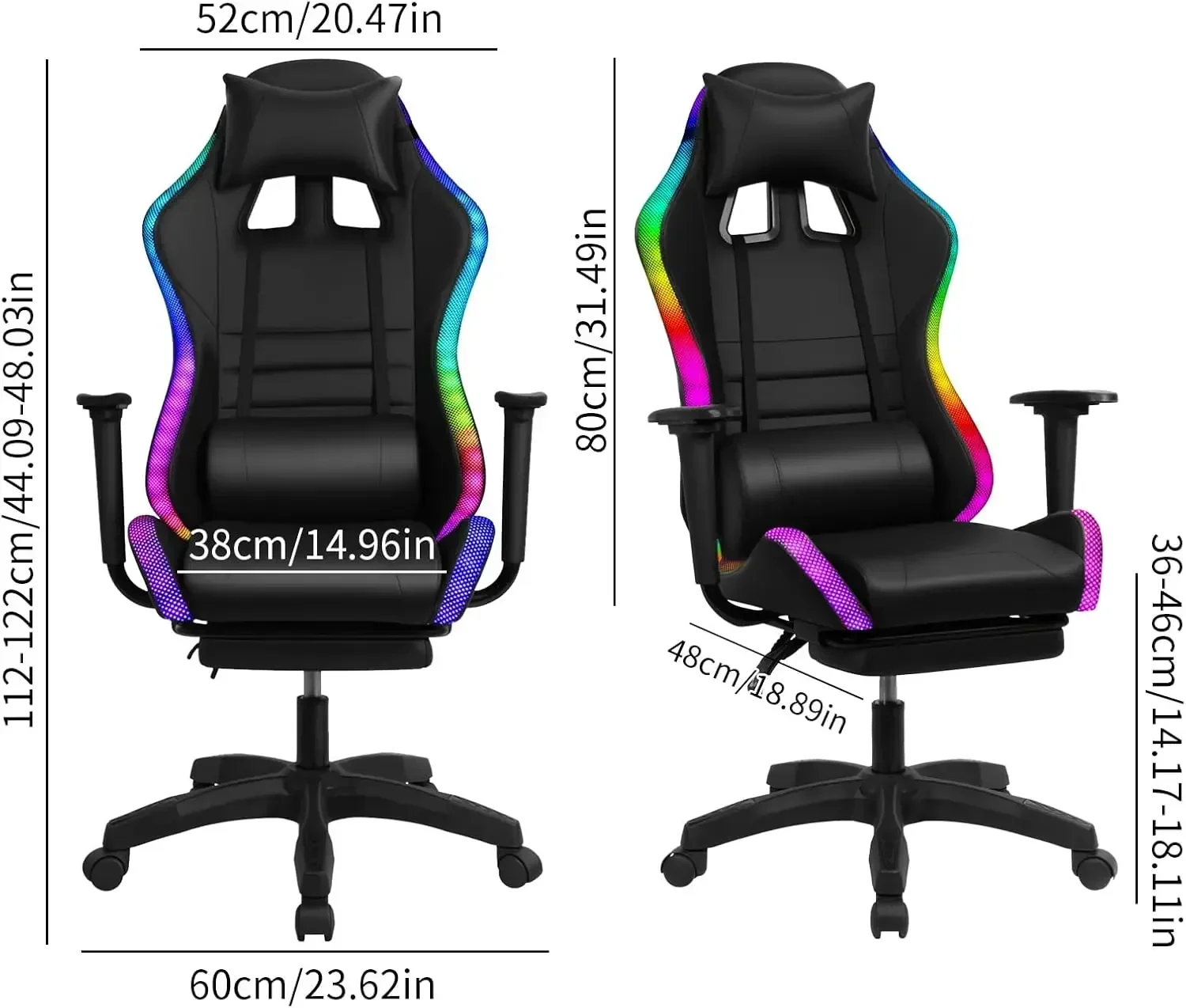 Cadeira Gamer, Cadeira de Escr - Office Footrest Cushion avaliação e preço