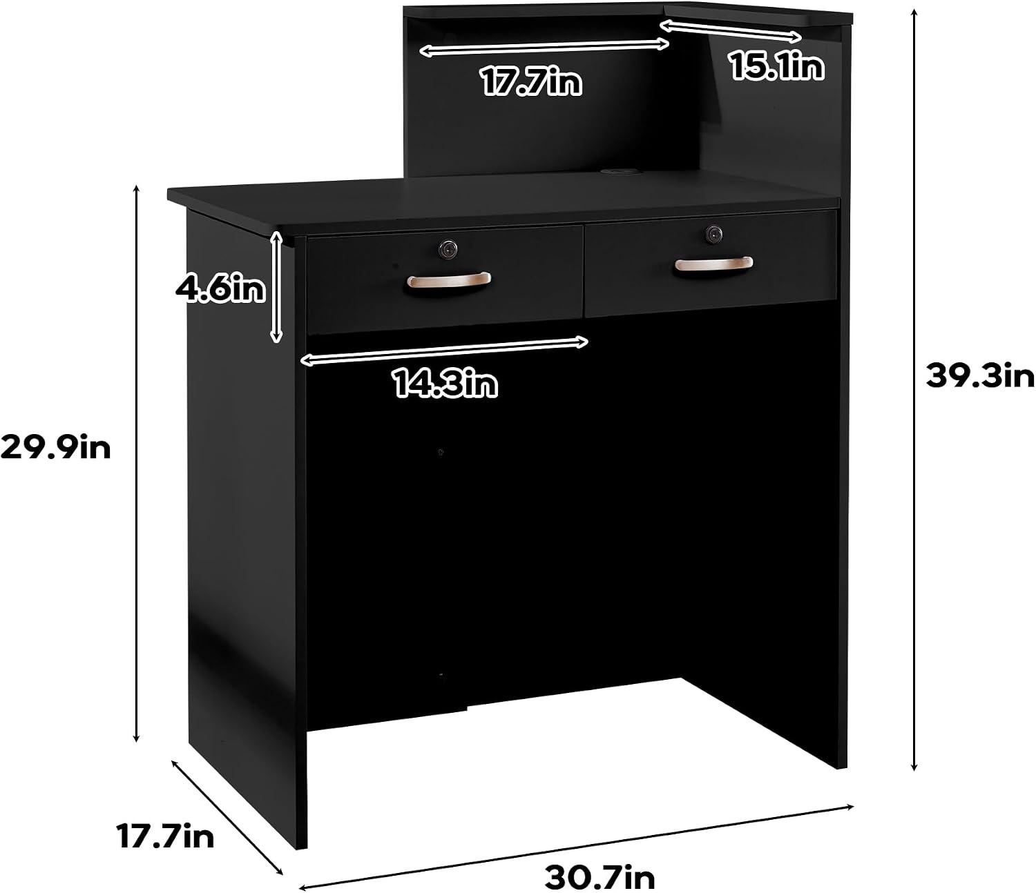 Balcão de Recepção Pequeno com - Reception Desk Counter avaliação e preço