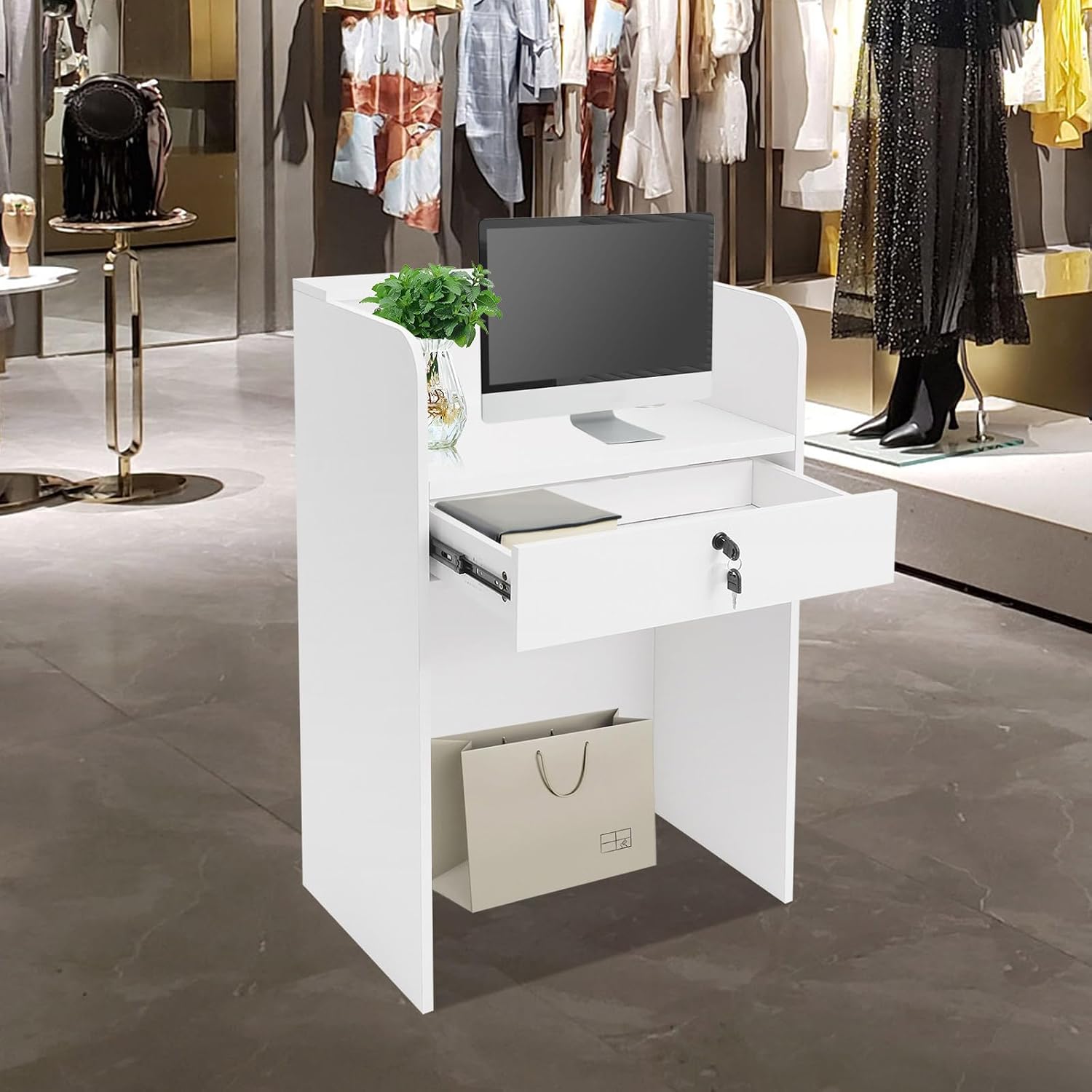 Balcão de Recepção Pequeno com - Reception Desk Counter avaliação e preço