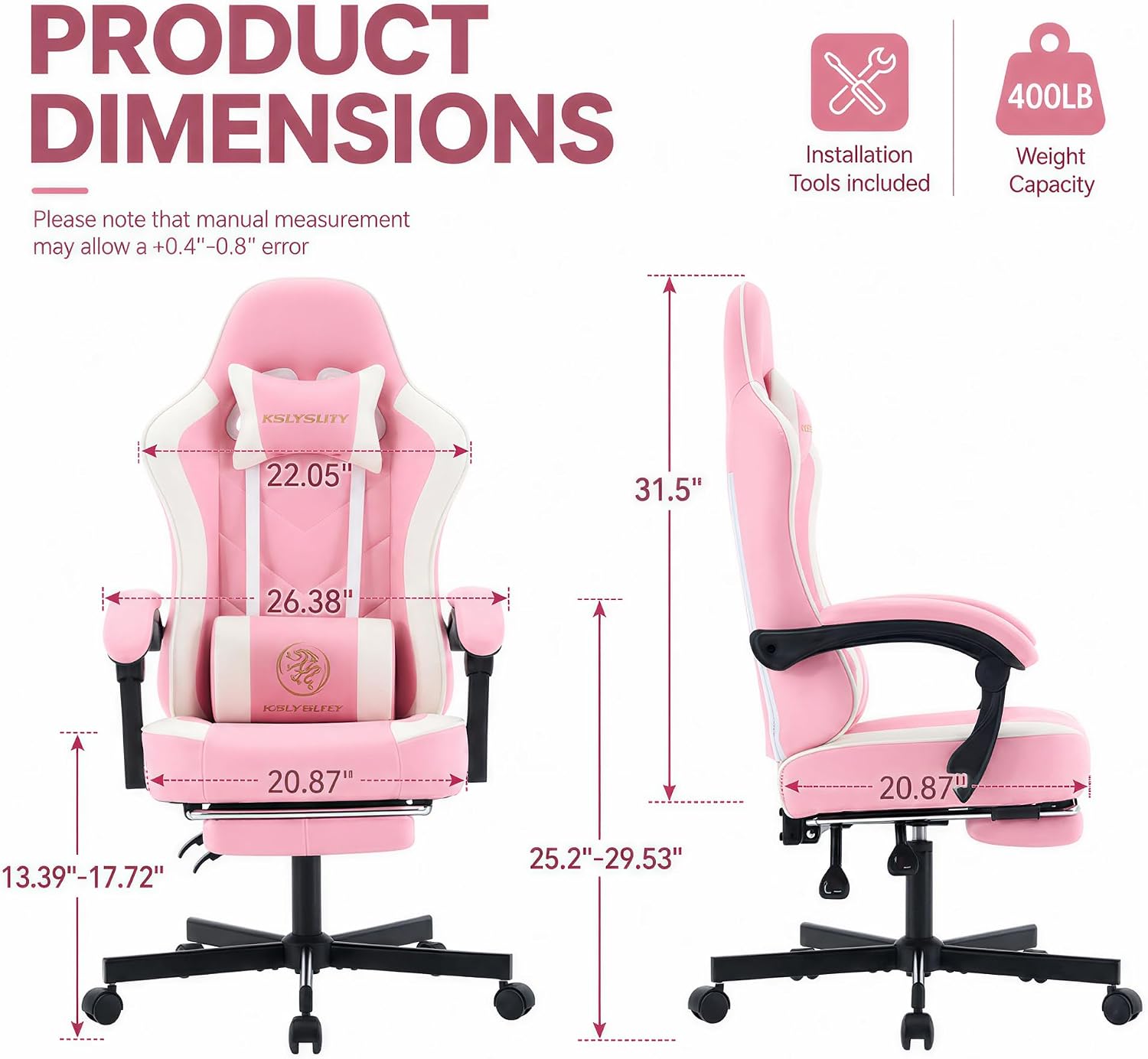 Cadeira de Gaming Ergonômica c - Office Footrest Cushion avaliação e preço