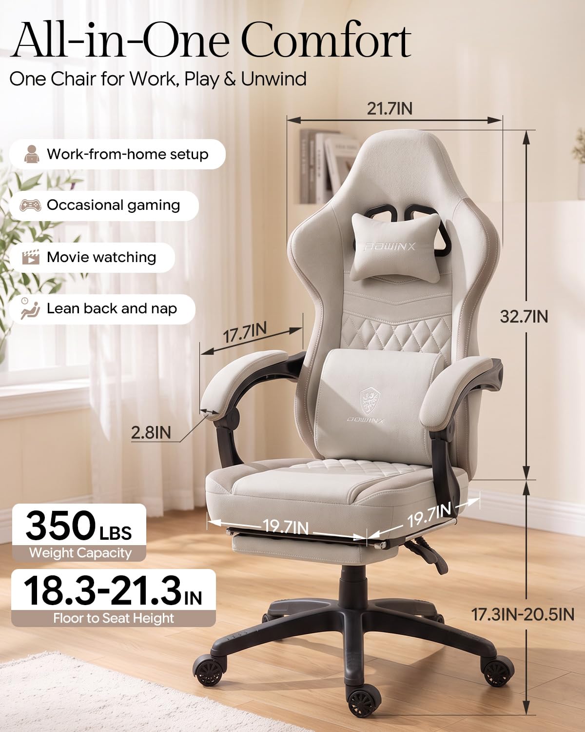 Cadeira de Jogos em Tecido Res - Office Footrest Cushion avaliação e preço