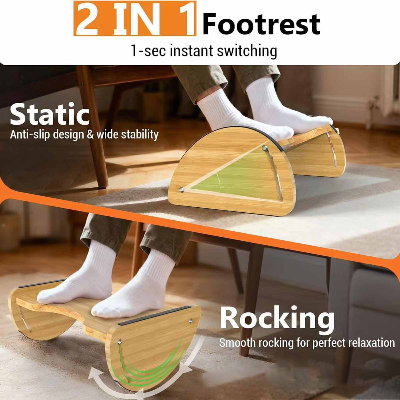Apoio para os Pés Ajustável de - Office Footrest Cushion avaliação e preço